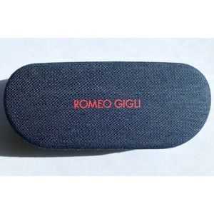 Romeo Gigli Denim Glasses Case For Designer Sunglasses Clamshell Soft Lining